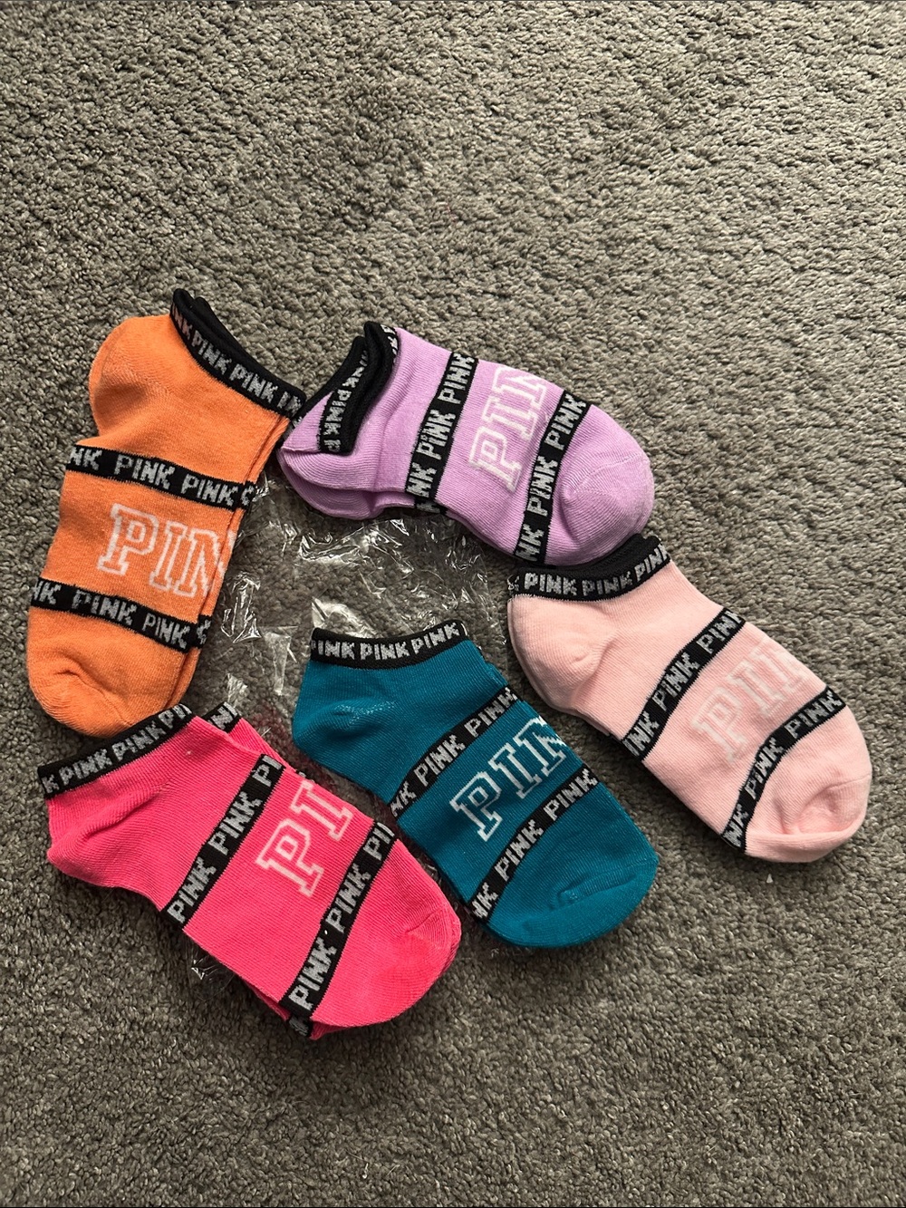 PINK Victoria's Secret Women's Low-Cut No-Show Sock Pack - Assorted Colors